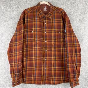 Kuhl Fugitive Flannel Shirt Mens XXL Plaid Button Up Long Sleeve Soft Outdoor